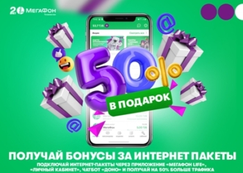 МегаФон Таджикистан начал дарить 50% трафика к подключенным интернет-пакетам