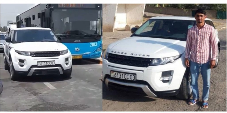 В Душанбе водителя «Рендж Ровера» наказали за парковку на проезжей части (видео)