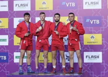 Таджикские борцы завоевали три медали по итогам чемпионата мира по самбо в Ташкенте