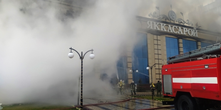 МВД назвало причины пожара в ресторане «Яккасарой»