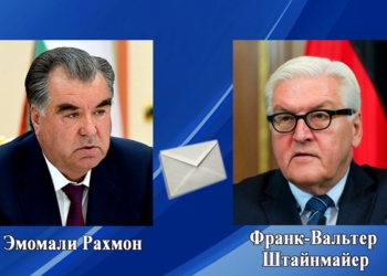 Эмомали Рахмон поздравил Франк-Вальтера Штайнмайера с переизбранием на пост президента Германии