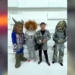 На улицах Ташкента появились люди в костюмах из фильмов ужасов