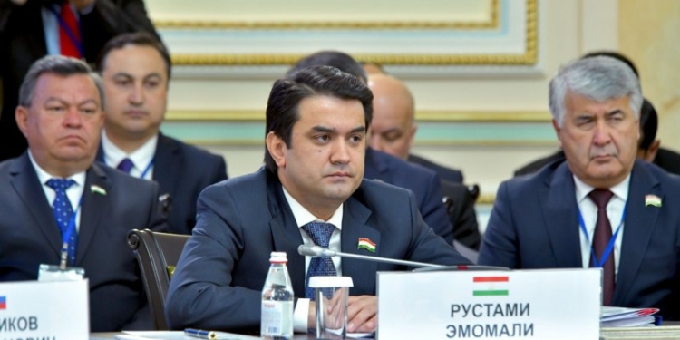 Рустам Эмомали принял участие и выступил на заседании МПА СНГ в Алматы
