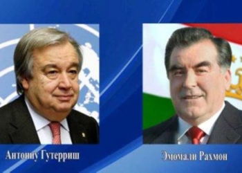 Эмомали Рахмон и Антониу Гутерриш обменялись поздравлениями