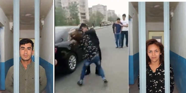 В Душанбе подрались мужчина и женщина. Возмутителей спокойствия арестовали