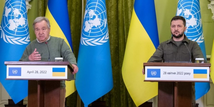 Генсек ООН в Киеве: Украина – это «точка отсчета» для мира, к которому мы стремимся