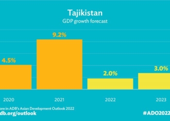 Экономический рост Таджикистана замедлится в 2022 году и немного восстановится в 2023 году, — АБР