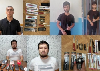 В Душанбе задержаны продавцы холодного оружия