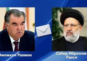 Эмомали Рахмон выразил соболезнования президенту Ирана