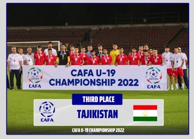 Молодежная сборная Таджикистана стала бронзовым призером чемпионата CAFA-2022