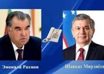 Эмомали Рахмон провел переговоры с президентом Узбекистана