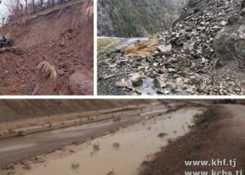 В Таджикистане осадки спровоцировали сели, камнепады и оползни