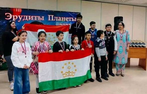 10 школьников из Таджикистана приняли участие в международной олимпиаде «Эрудиты планеты- 2023″