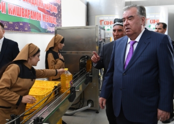 В Зафарабадском районе открыли предприятие по переработке хлопка-волокна и производству растительного масла