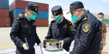 Первая партия зерновых бобовых культур из Узбекистана прибыла в Международный железнодорожный порт Чэнду