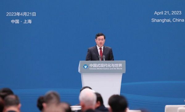 Цинь Ган выступил с программной речью на Форуме «Ланьтин» на тему «Китайская модернизация и мир»