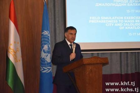 «Полевые-имитационные учения по готовности и реагированию на чрезвычайные ситуации» стартовали в Таджикистане