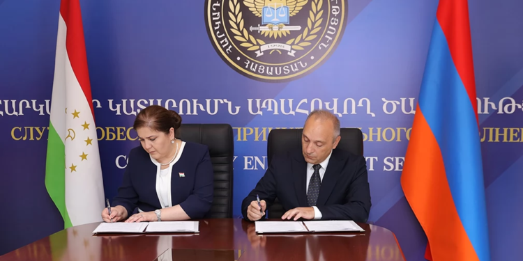 Таджикистан и Армения будут сотрудничать в сфере принудительного исполнения