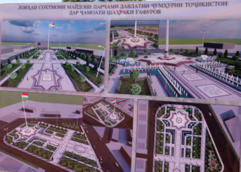 Флагшток высотой в 54 метра установят в центральной части Бободжонгафуровского района