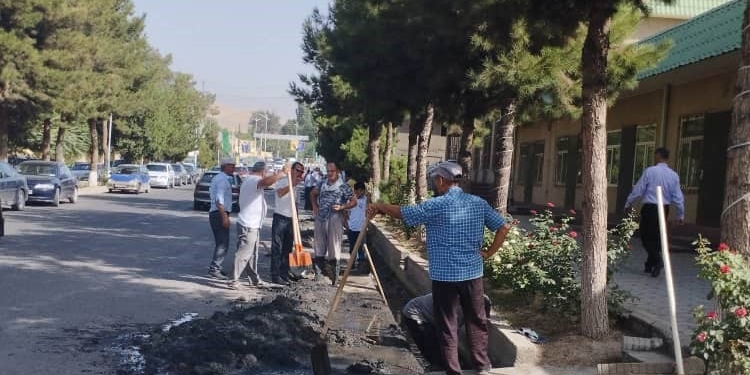 В Шахринавском районе чиновников призвали на благоустройство улиц и населенных пунктов