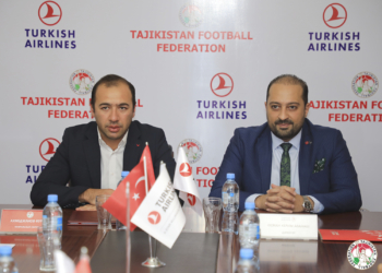 Авиакомпания «Turkish Airlines» стала официальным партнером Федерации футбола Таджикистана