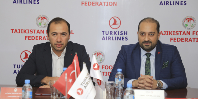Авиакомпания «Turkish Airlines» стала официальным партнером Федерации футбола Таджикистана