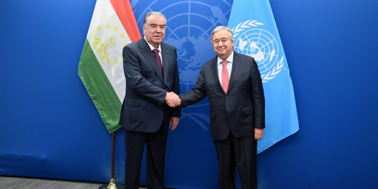 Эмомали Рахмон встретился с Генеральным секретарем ООН