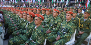 В Душанбе прошла церемония осеннего призыва юношей на военную службу