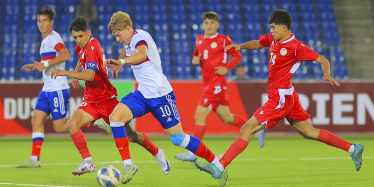 Юношеская сборная Таджикистана (U-17) сыграла вничью со сборной России в первом товарищеском матче