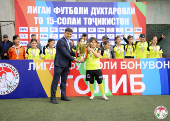 Команда «Бунджикат» из Шахристана стала победителем чемпионата Таджикистана среди девушек до 15 лет