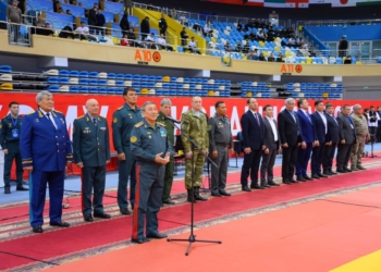 В Астане состоялась церемония открытия чемпионата дружественных армий стран СНГ по армейскому рукопашному бою