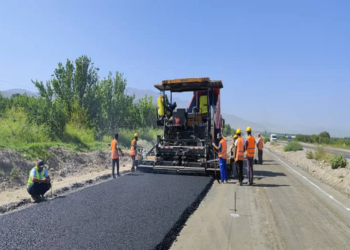 Почти 60 процентов работ по строительству автодороги «Канибадам-Кучкак» уже выполнены