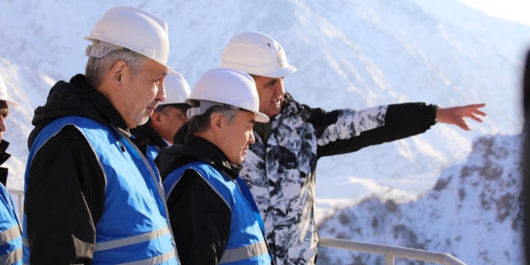 Министр иностранных дел Киргизии Жээнбек Кулубаев, посетил объекты Рогунской ГЭС