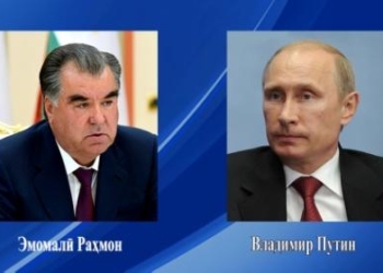 Эмомали Рахмон направил телеграмму соболезнования Владимиру Путину