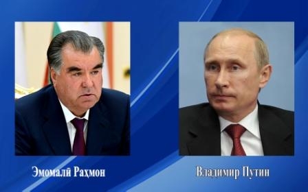 Эмомали Рахмон направил телеграмму соболезнования Владимиру Путину