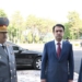 Эмомали Рахмон и Рустам Эмомали сдали в эксплуатацию 4-этажное общежитие и столовую в воинской части пограничных войск ГКНБ
