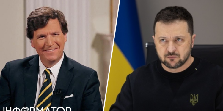 Американский журналист Такер Карлсон анонсировал интервью с президентом Украины Владимиром Зеленским
