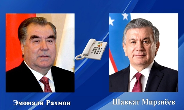 Эмомали Рахмон поздравил Мирзиёева с днем ​​рождения