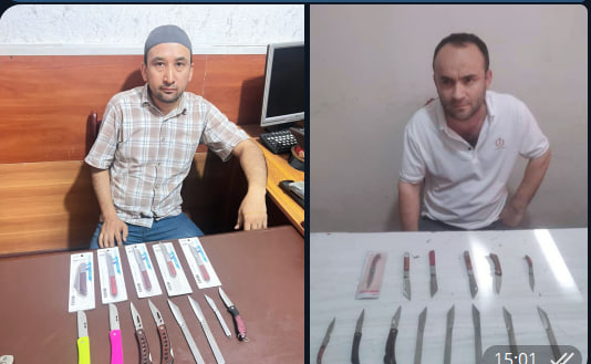 В Душанбе в ходе профилактической операции в качестве холодного оружия изъят 61 нож