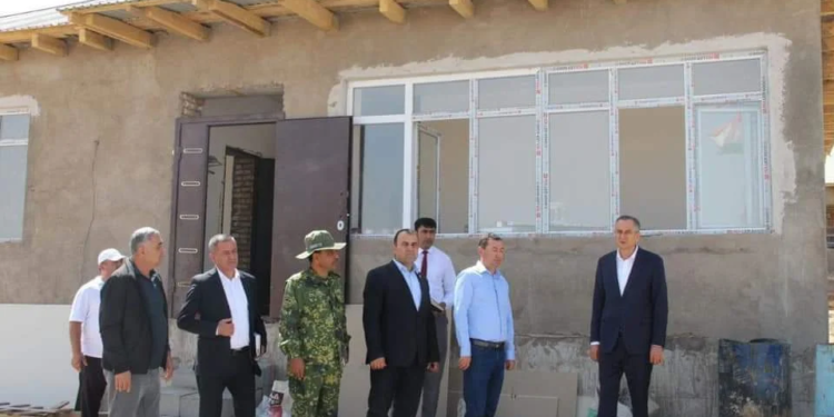 В Хатлонской области продолжается строительство жилья для пострадавших от стихийного бедствия