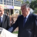 Эмомали Рахмон открыл в центре района Сангвор Государственный герб и памятник Исмоилу Сомони
