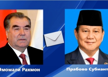 Эмомали Рахмон поздравил новоизбранного Президента Республики Индонезия Прабово Субианто