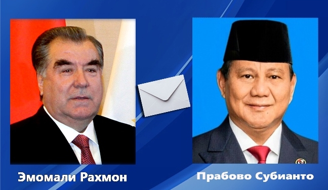 Эмомали Рахмон поздравил новоизбранного Президента Республики Индонезия Прабово Субианто