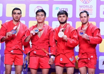 Таджикский самбист Сорбон Латипов завоевал бронзу на чемпионате мира в Астане