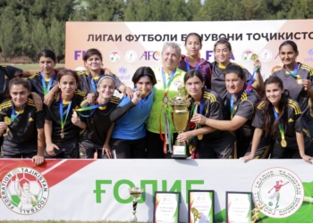 «Душанбе» – пятикратный чемпион Таджикистана среди женских футбольных команд