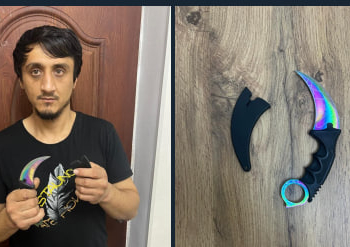 В Душанбе задержан мужчина с запрещенным ножом