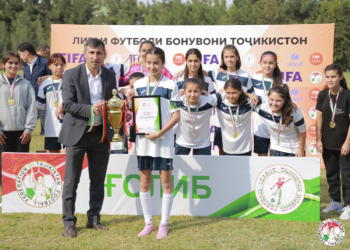 Команда «Регар-ТадАЗ» стала победителем чемпионата Таджикистана среди девушек до 15 лет