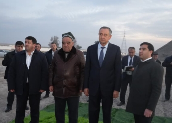 В Хатлонской области открылся новый завод по производству бетона и камня