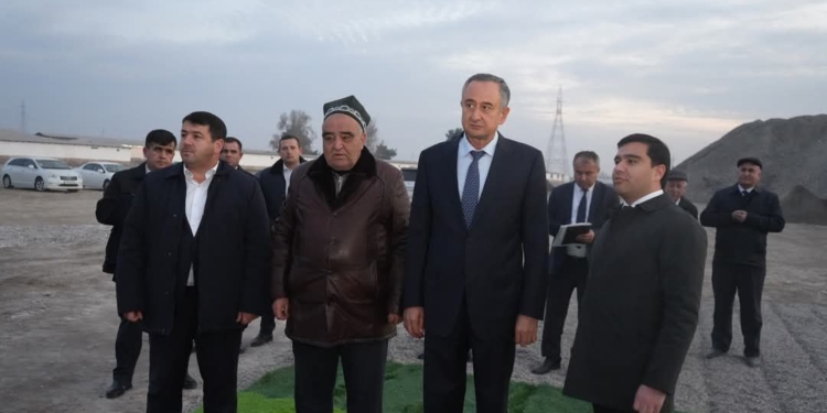 В Хатлонской области открылся новый завод по производству бетона и камня