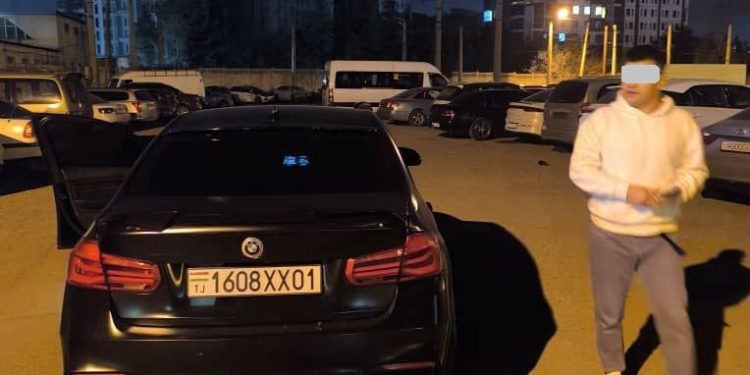 В Душанбе водитель задержан за шумное вождение